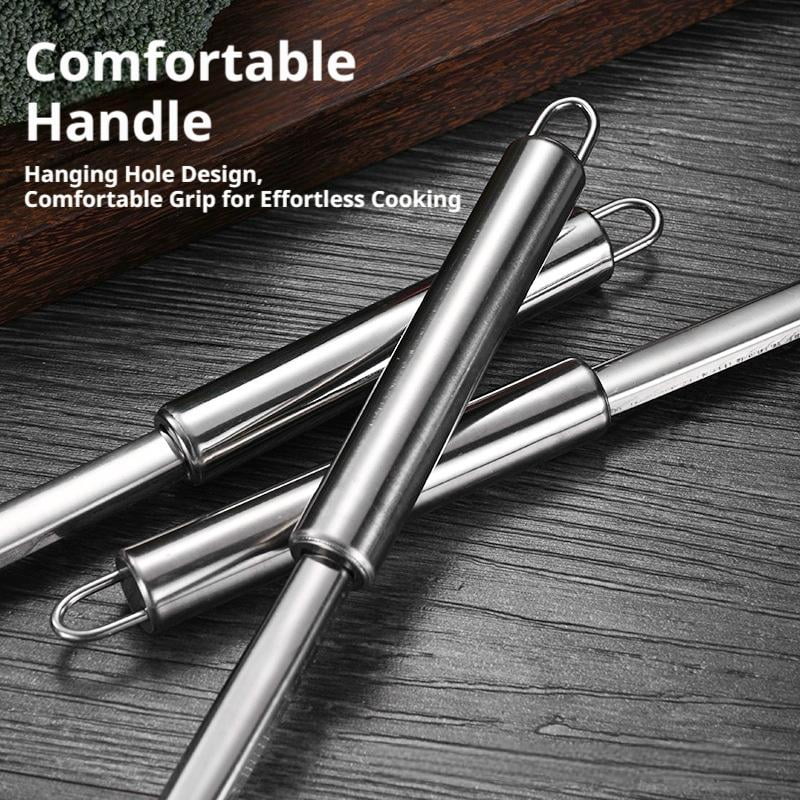 10-Piece Stainless Steel Kitchen Utensil Set Cooking Tools with Hanging Handles - Image 5