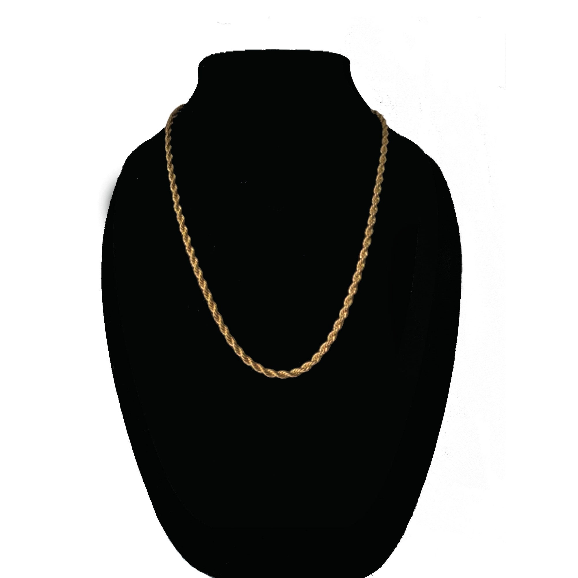 14kt Bonded Gold Chain Necklace, Rope Chain Nugget Cross Necklaces for Women and Men, Best Christmas Gift for, Her, Him - 14kt Bonded Gold Jewelry by Artisan Jeweler - Image 5
