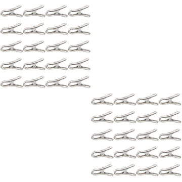 2 Pieces Shade Cloth Fixing Clip Netting Pegs for Washing Line Silver