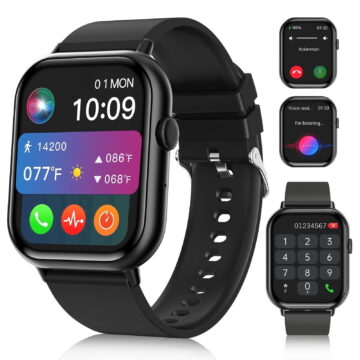 2026 NEW Smart Watch, 2.01'' HD Screen SmartWatch for Men Women , Answer/Make/Message, 100+ Sports Modes, IP67 Waterproof Compatible with Android and iPhone