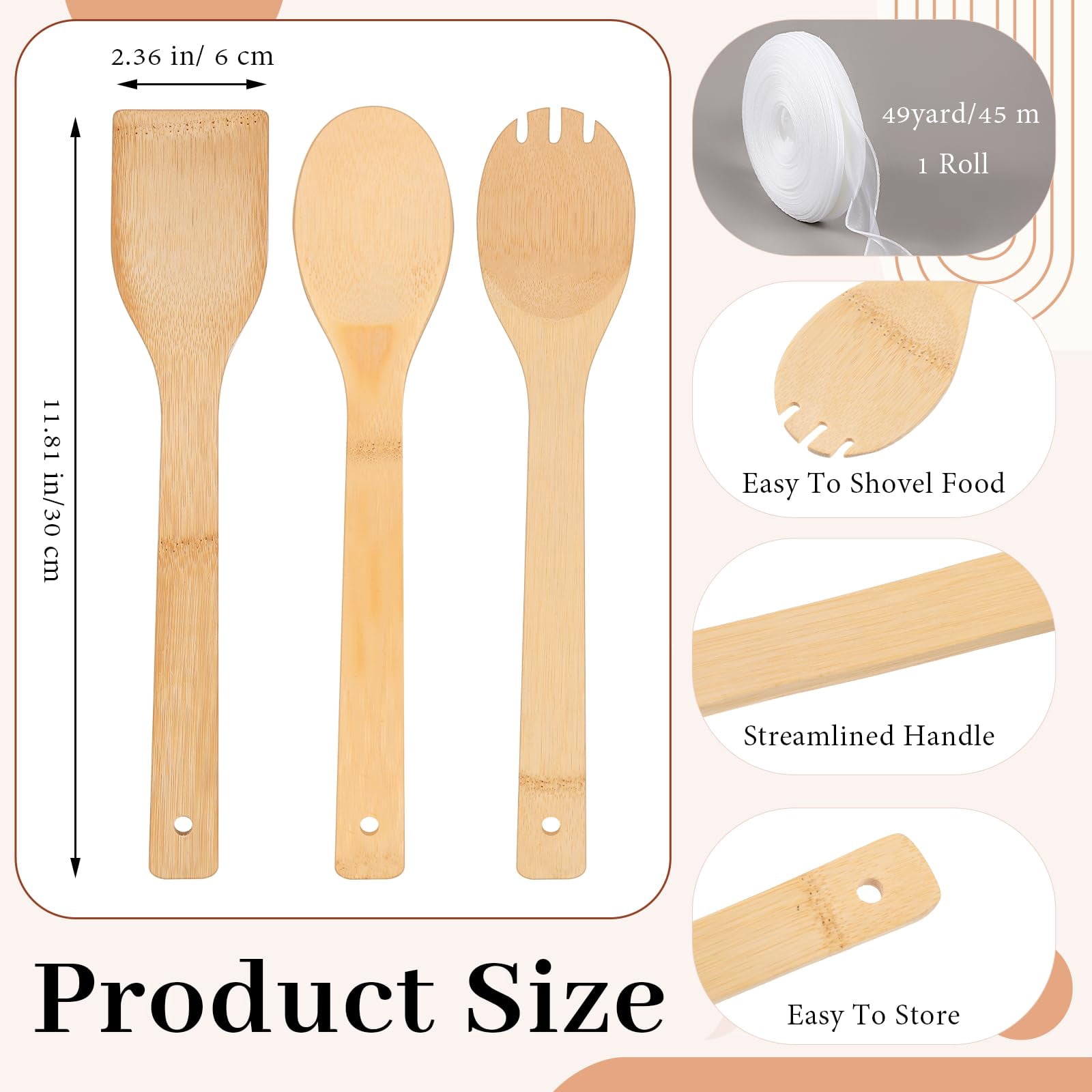 24 Various Style Kitchen Utensil Set Cooking Spatula Spoon - Image 3