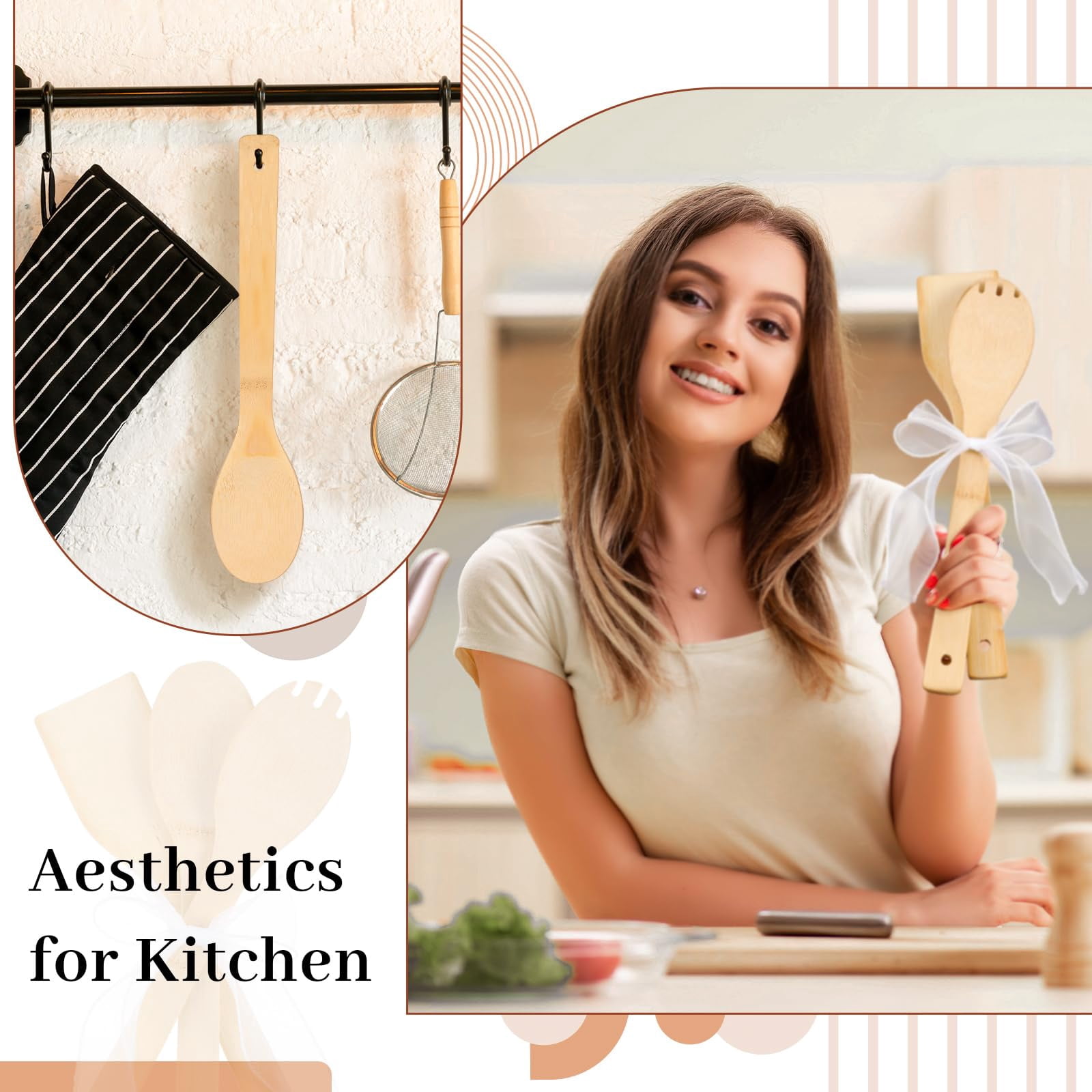 24 Various Style Kitchen Utensil Set Cooking Spatula Spoon - Image 5