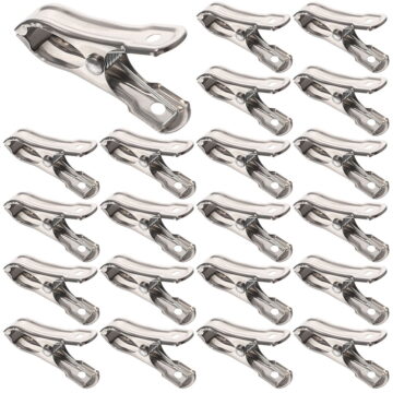 30 Pcs Laundry Pegs Garden Plant Frame Clip Stainless Steel Greenhouse Clips