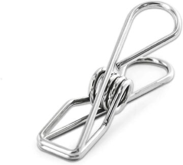 40 Pack Stainless Steel Small Clothes Pins Durable Clothes Pegs Multi-Purpose Metal Wire Utility Clips for Laundry Home Kitchen Outdoor Travel Office