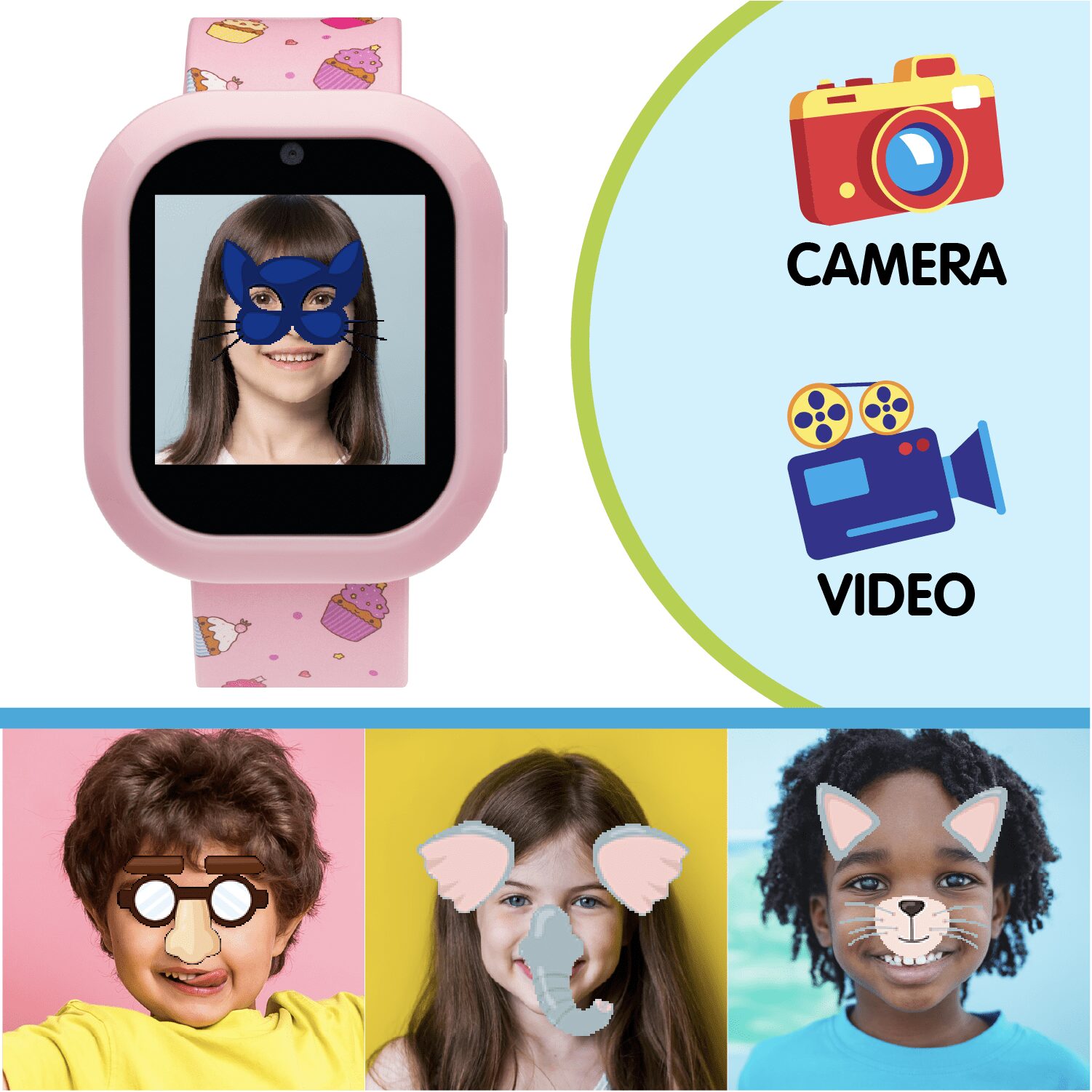PlayZoom Girls V3 Pink Cupcake with Bluetooth Headphone Set - Image 5
