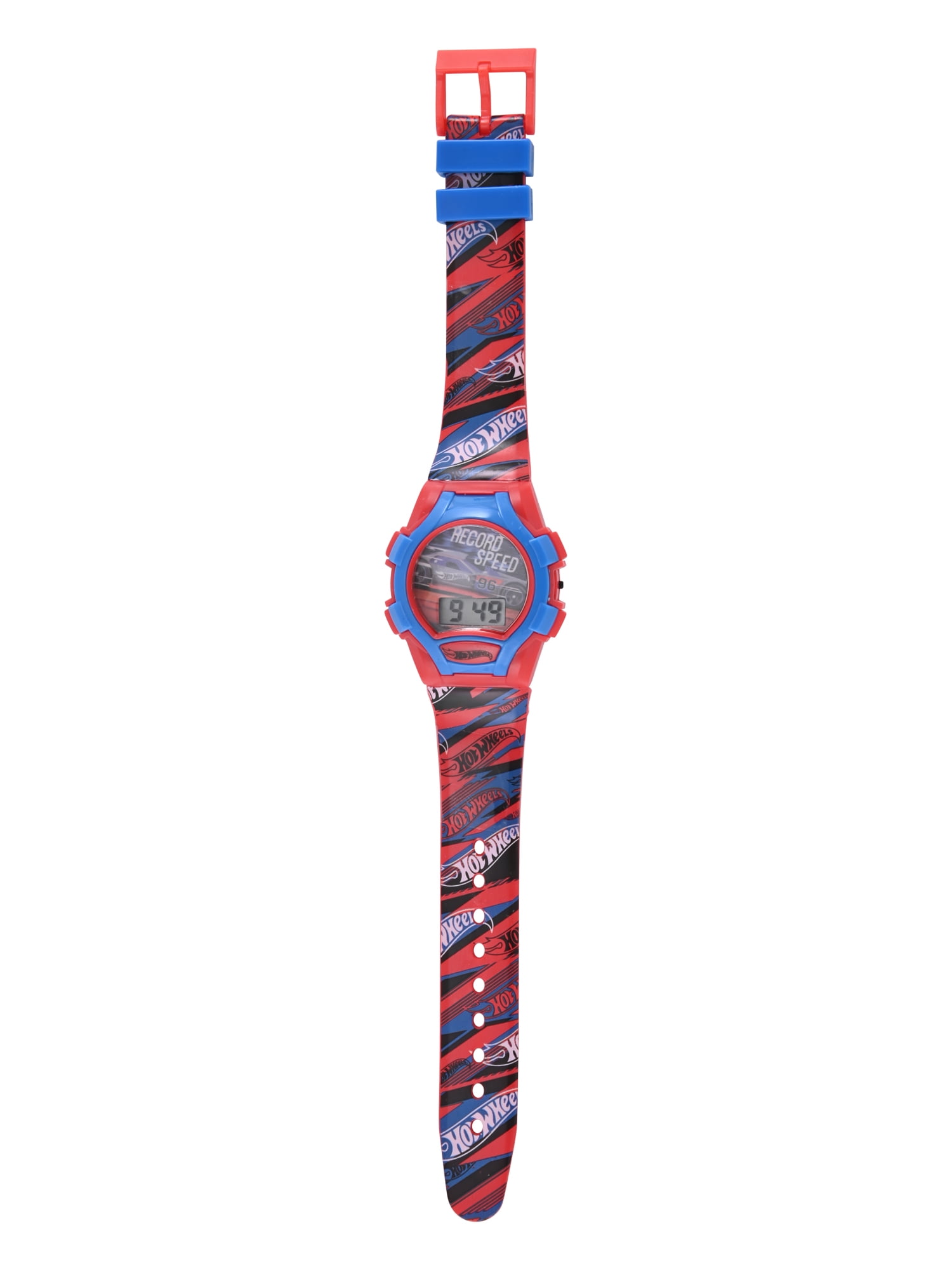 Mattel Hot Wheels Red Printed Silicone Strap Watch; HTW4013WM - Image 4