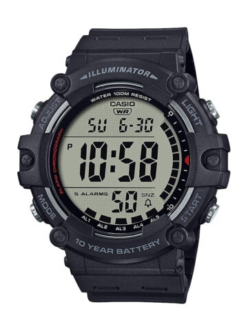 Casio Large LCD Digital Wristwatch Adult Mens Black