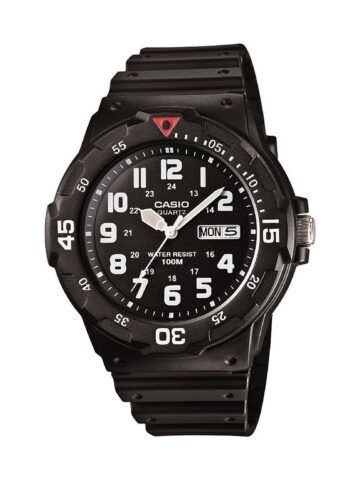 Casio Men's Sport Plastic Wrap Wristwatch, Black