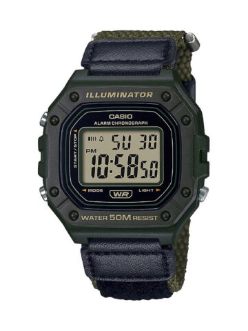 Casio Men's Velcro Band Digital Watch W218HB-3AV