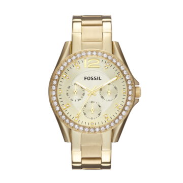 Fossil Women's Riley Multifunction, Gold-Tone Stainless Steel Watch