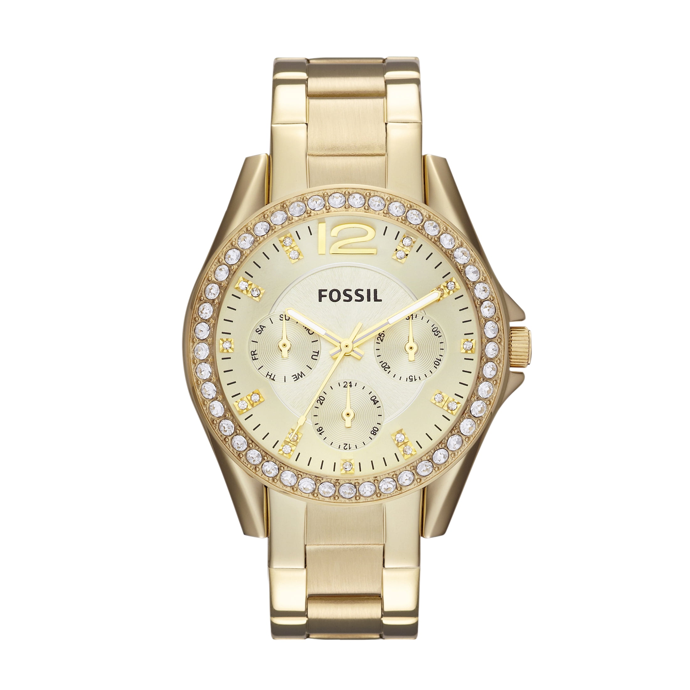 Fossil Women's Riley Multifunction, Gold-Tone Stainless Steel Watch