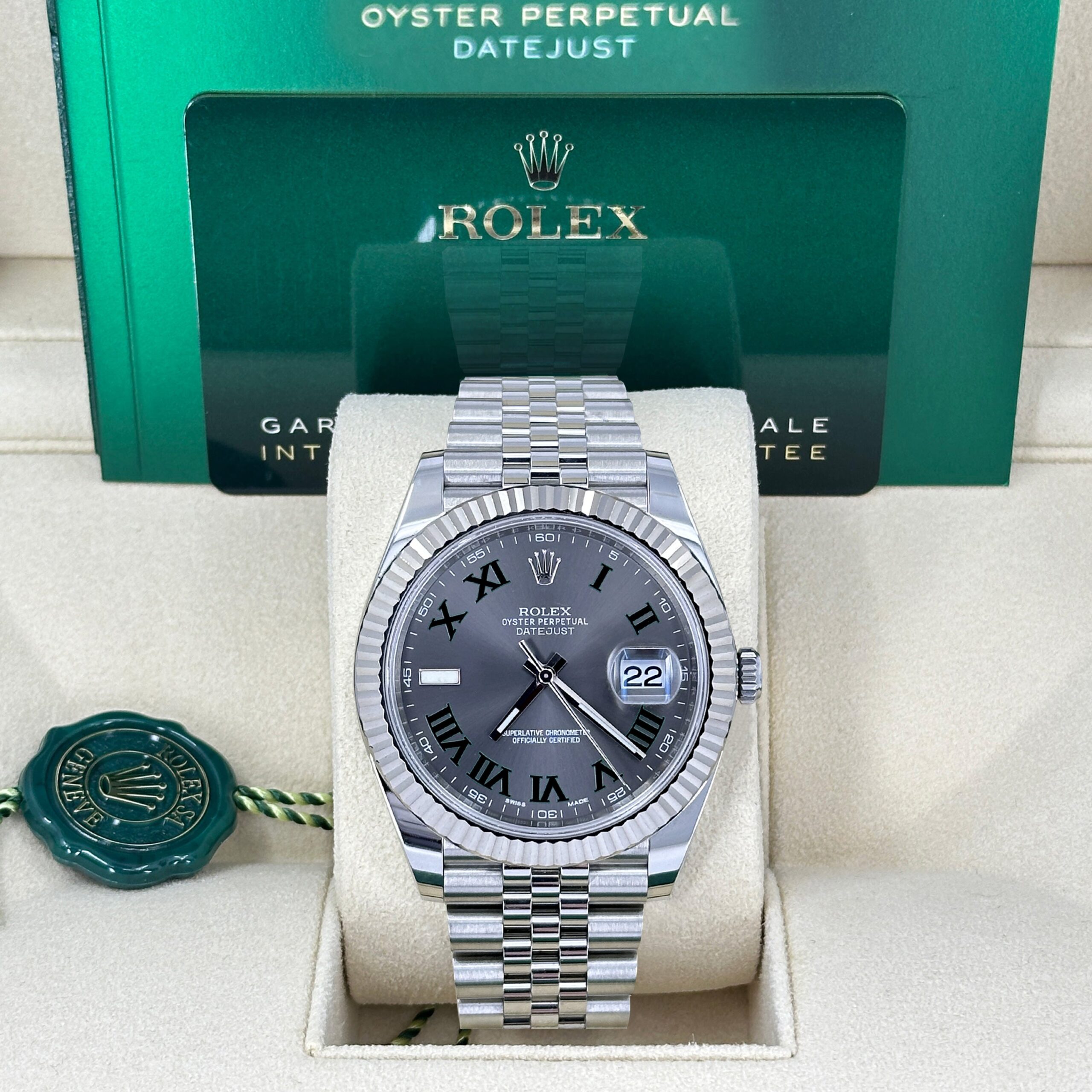 Rolex Datejust 41, Stainless Steel and 18k White Gold, 41mm, Ref# 126334-0022 1:1 - Image 2