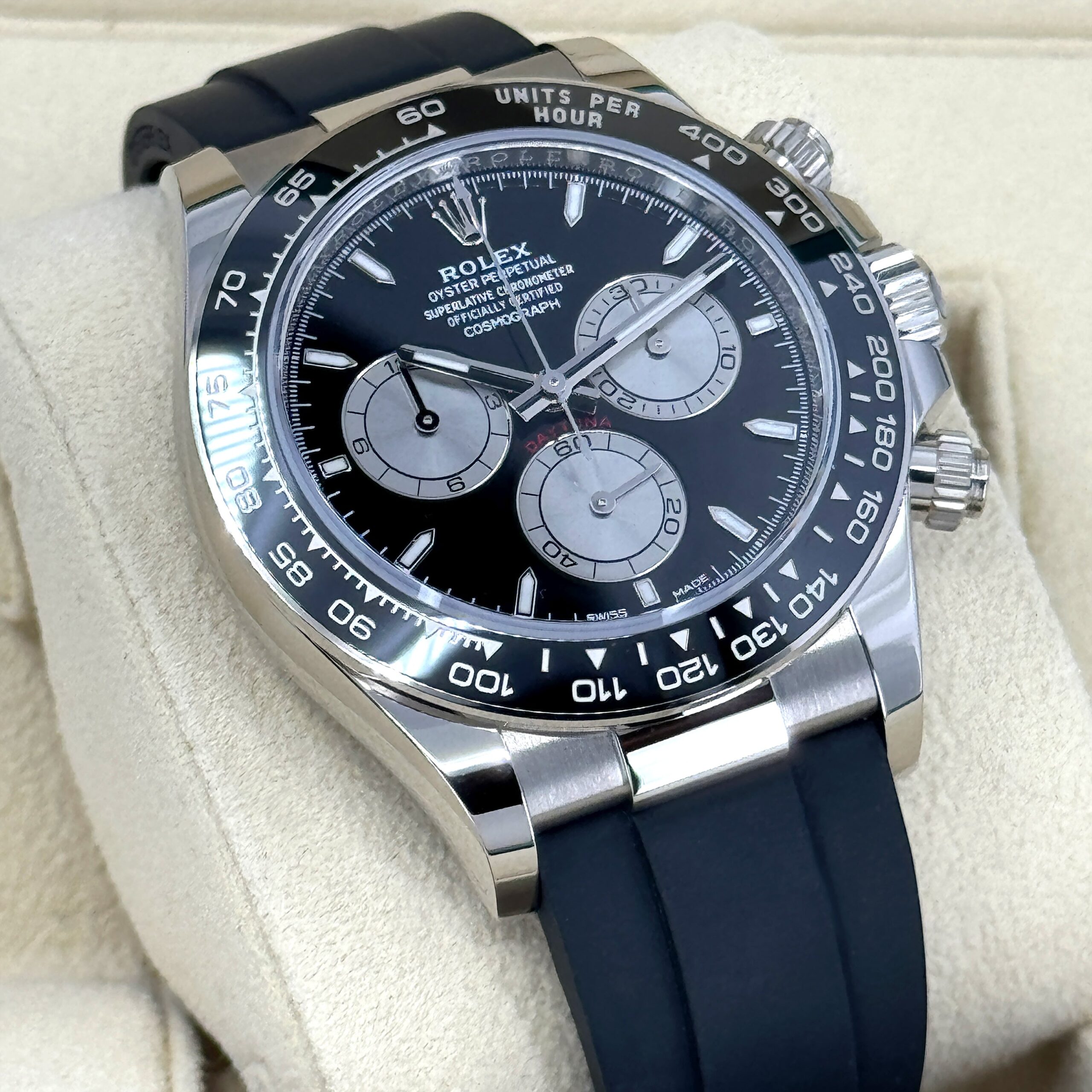 Rolex Cosmograph Daytona 40mm, 18k White Gold, Ref# 126519ln-0002 1:1 - Image 3