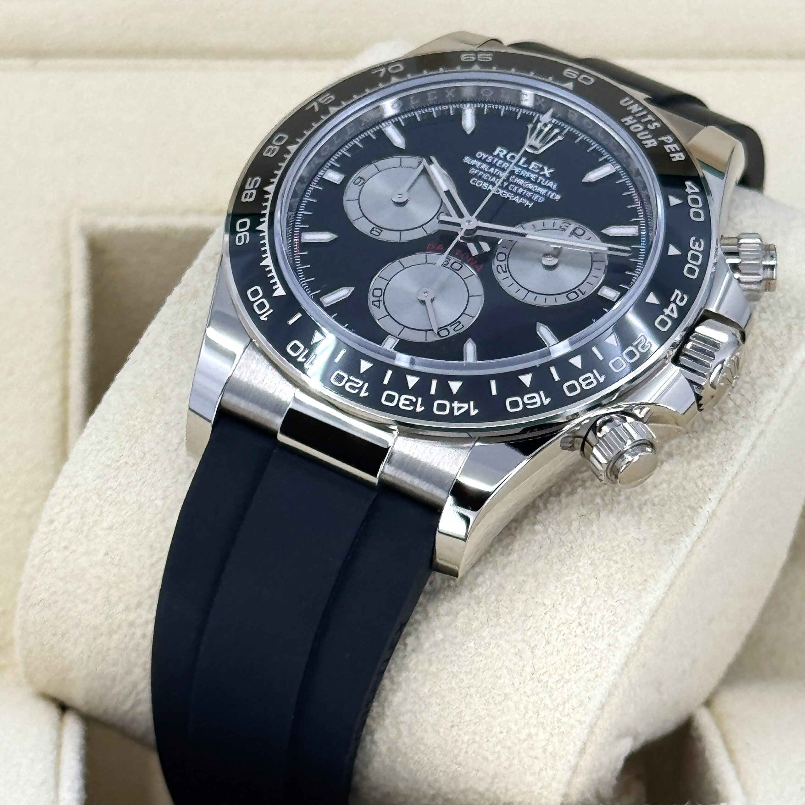 Rolex Cosmograph Daytona 40mm, 18k White Gold, Ref# 126519ln-0002 1:1 - Image 4