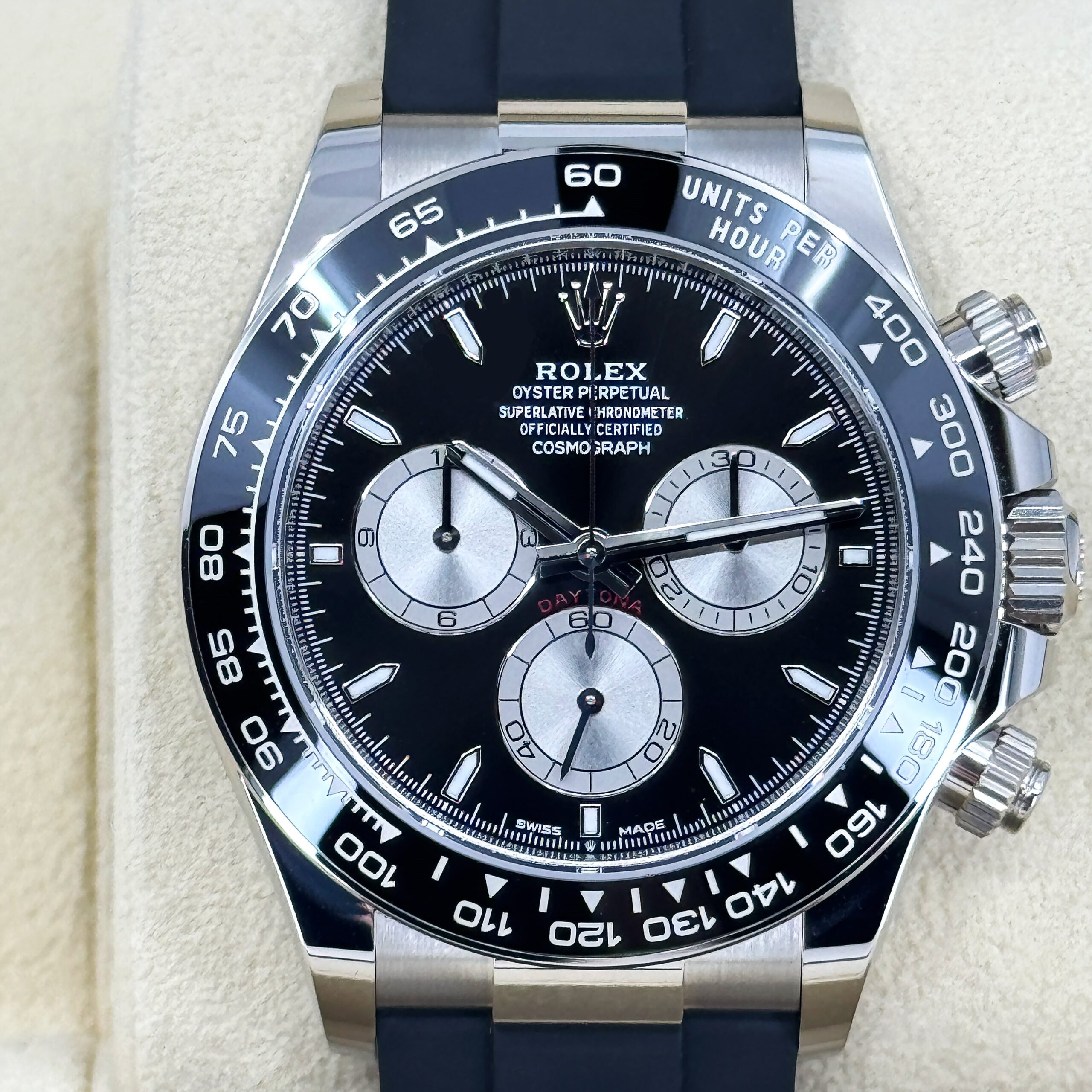 Rolex Cosmograph Daytona 40mm, 18k White Gold, Ref# 126519ln-0002 1:1 - Image 8
