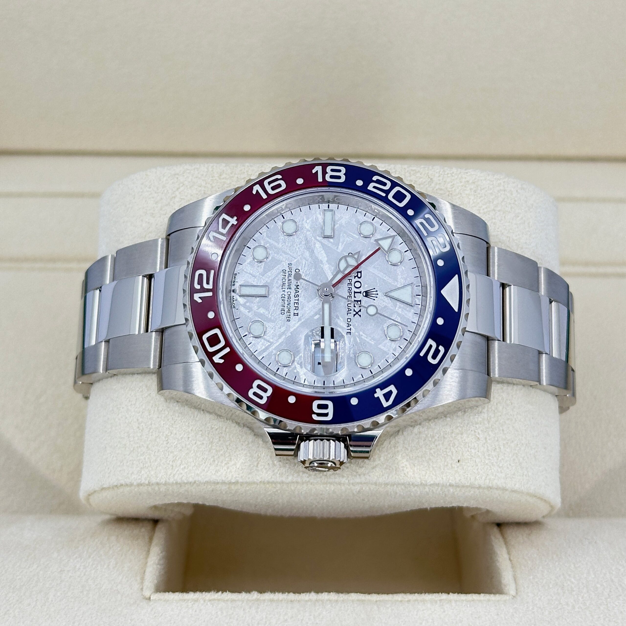 Rolex GMT-Master II 18 ct white gold Ref# 126719BLRO-0002 1:1 - Image 6