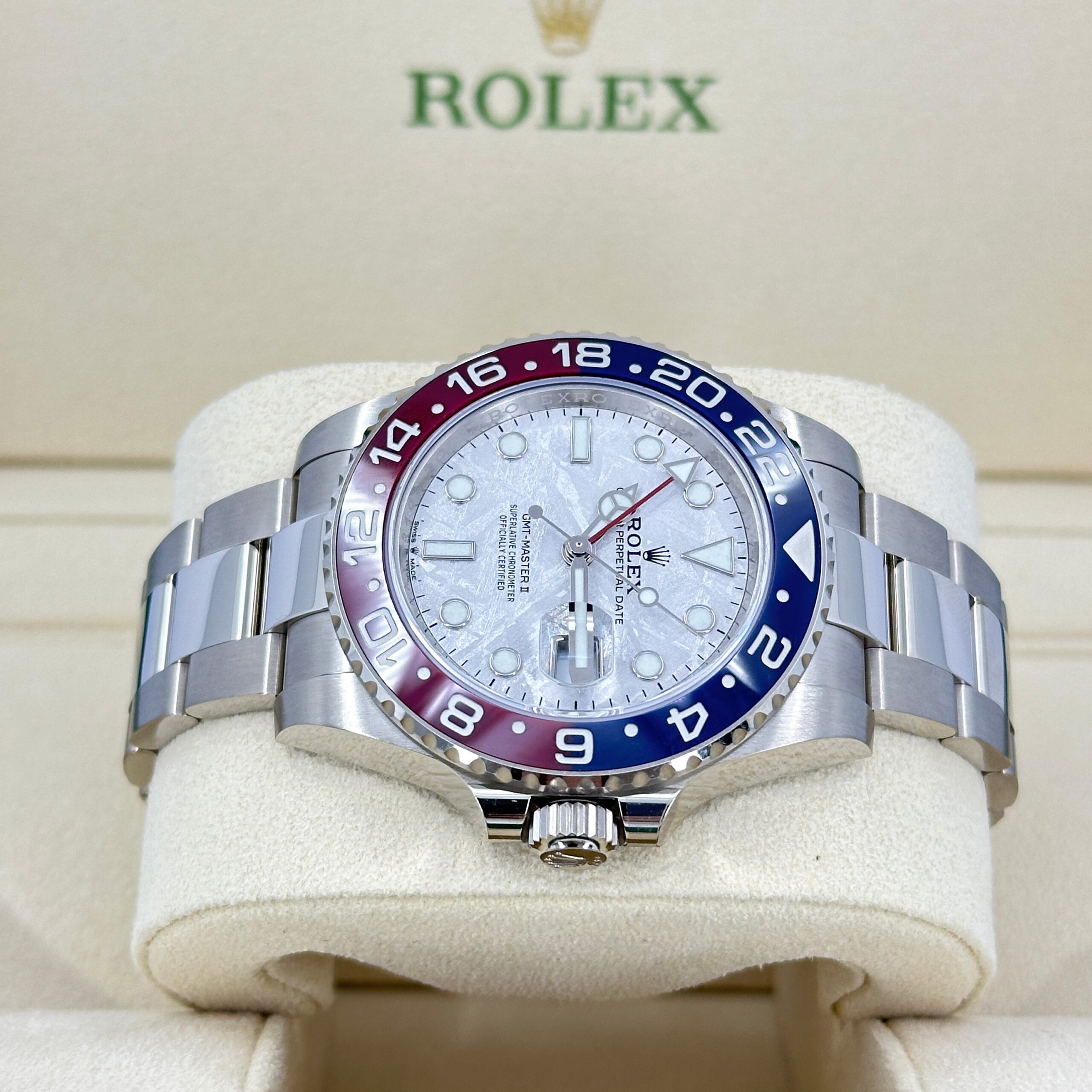 Rolex GMT-Master II 18 ct white gold Ref# 126719BLRO-0002 1:1 - Image 7
