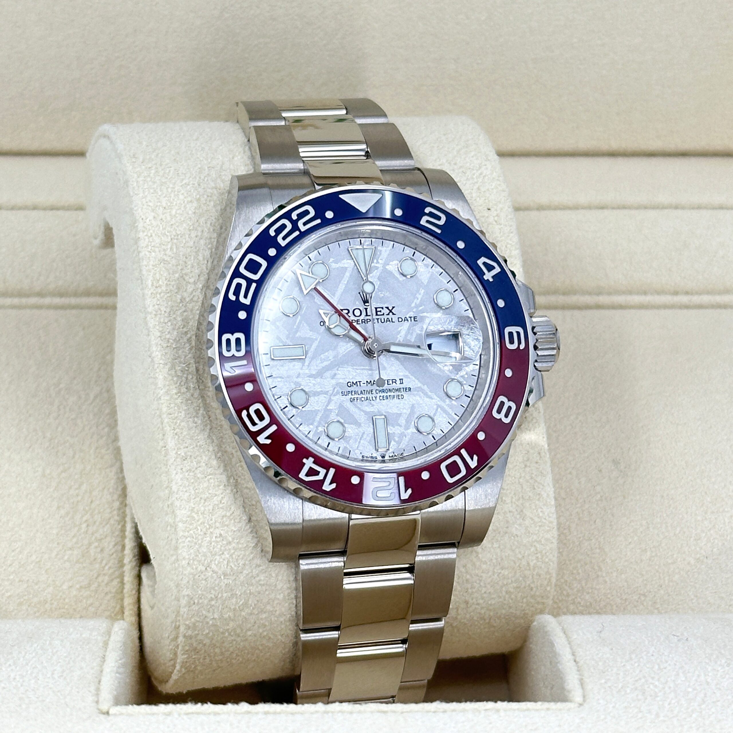 Rolex GMT-Master II 18 ct white gold Ref# 126719BLRO-0002 1:1 - Image 9