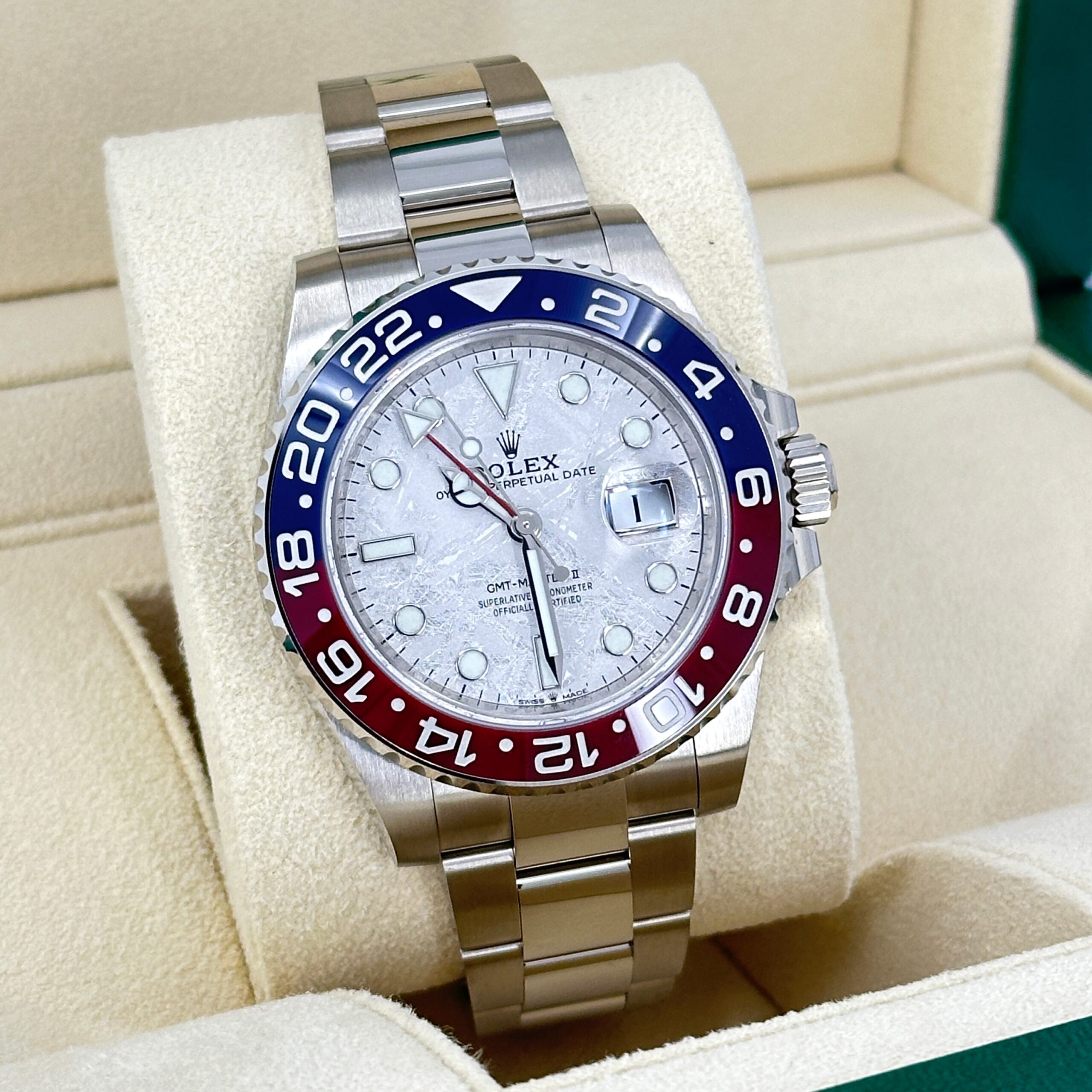 Rolex GMT-Master II 18 ct white gold Ref# 126719BLRO-0002 1:1 - Image 10