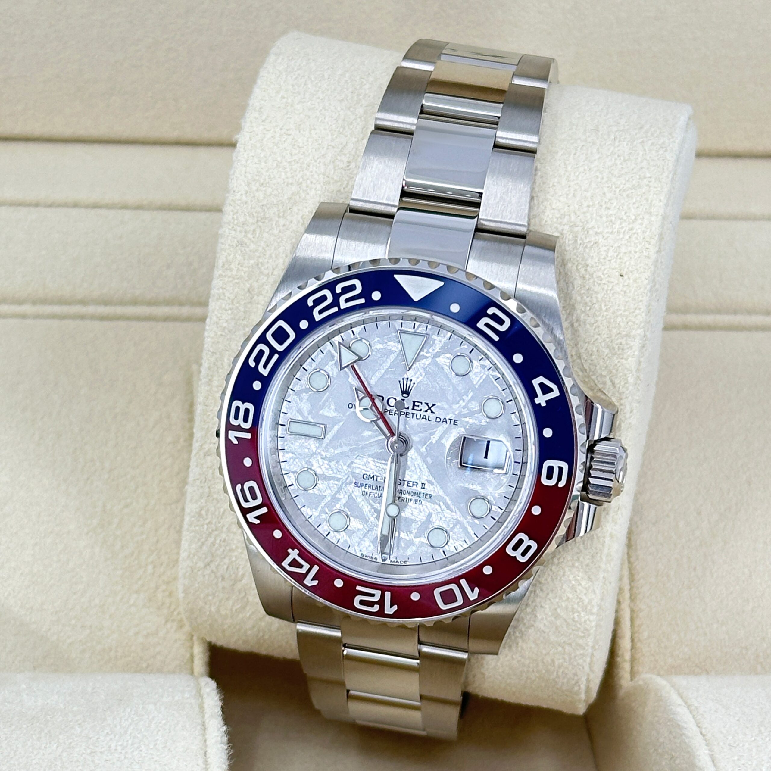 Rolex GMT-Master II 18 ct white gold Ref# 126719BLRO-0002 1:1 - Image 12