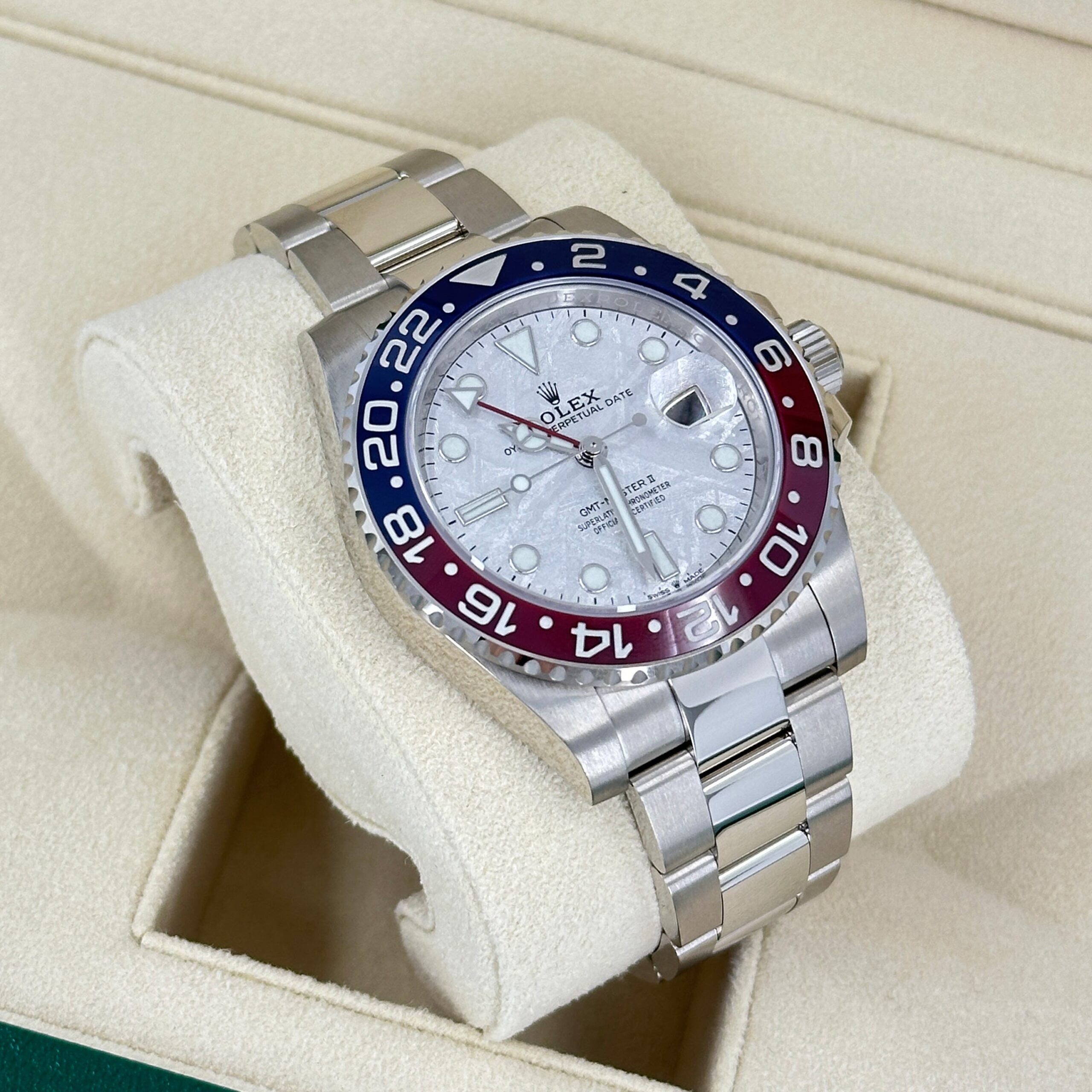 Rolex GMT-Master II 18 ct white gold Ref# 126719BLRO-0002 1:1 - Image 14