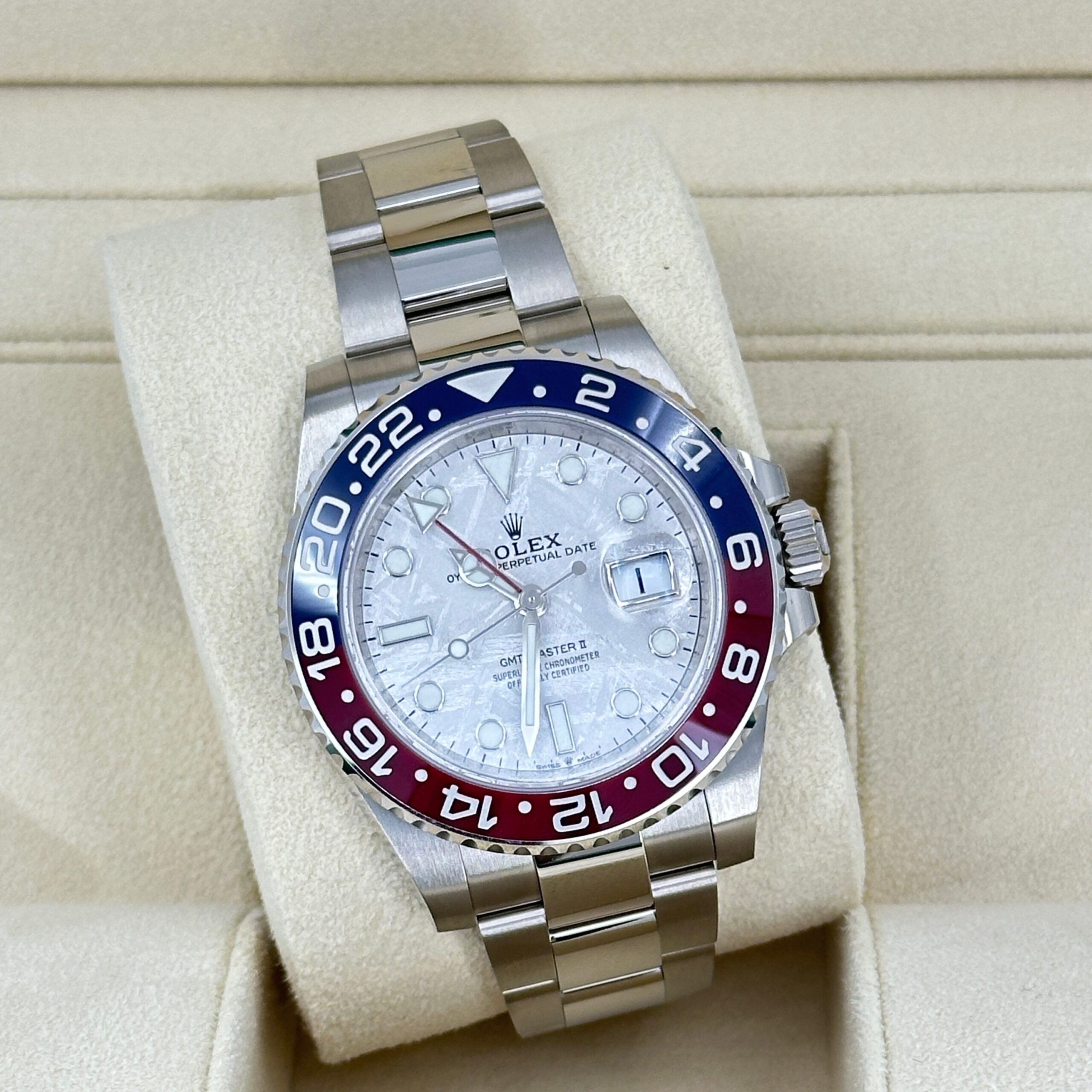 Rolex GMT-Master II 18 ct white gold Ref# 126719BLRO-0002 1:1 - Image 15