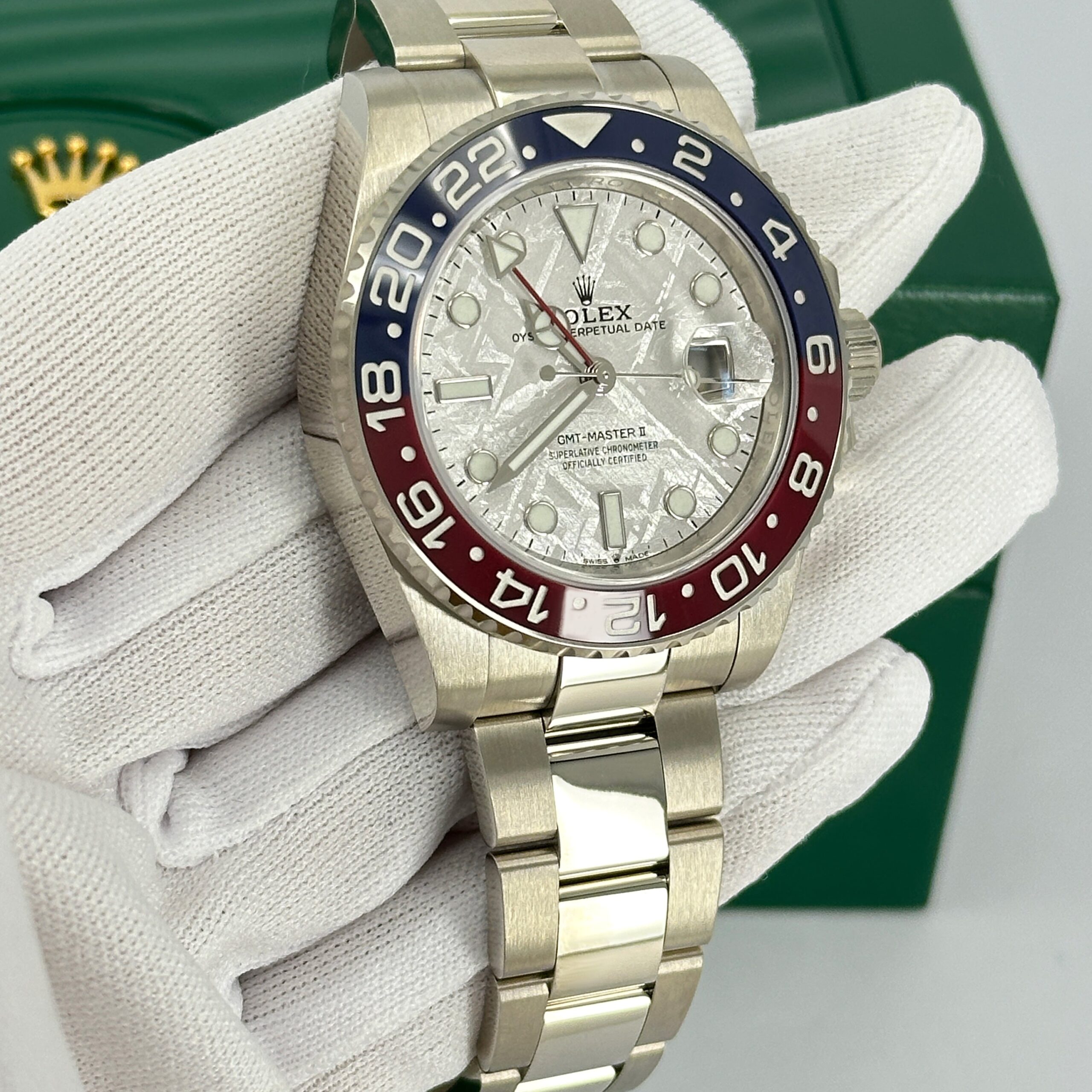 Rolex GMT-Master II 18 ct white gold Ref# 126719BLRO-0002 1:1 - Image 17
