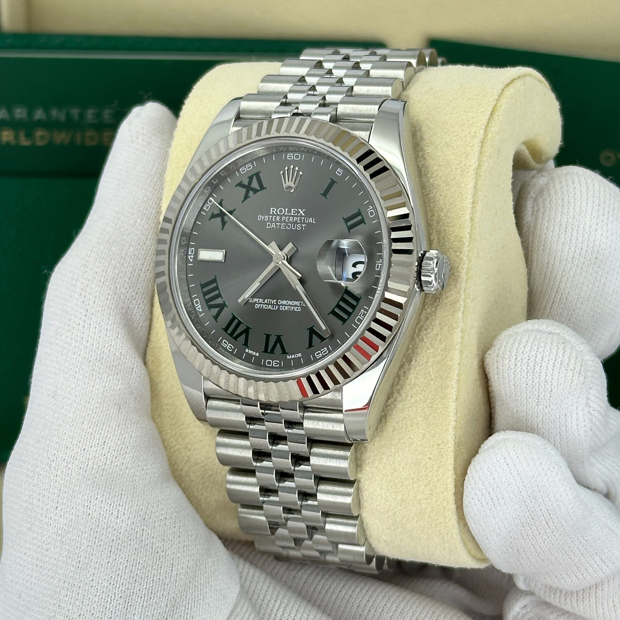 Rolex Datejust 41, Stainless Steel and 18k White Gold, 41mm, Ref# 126334-0022 1:1 - Image 5