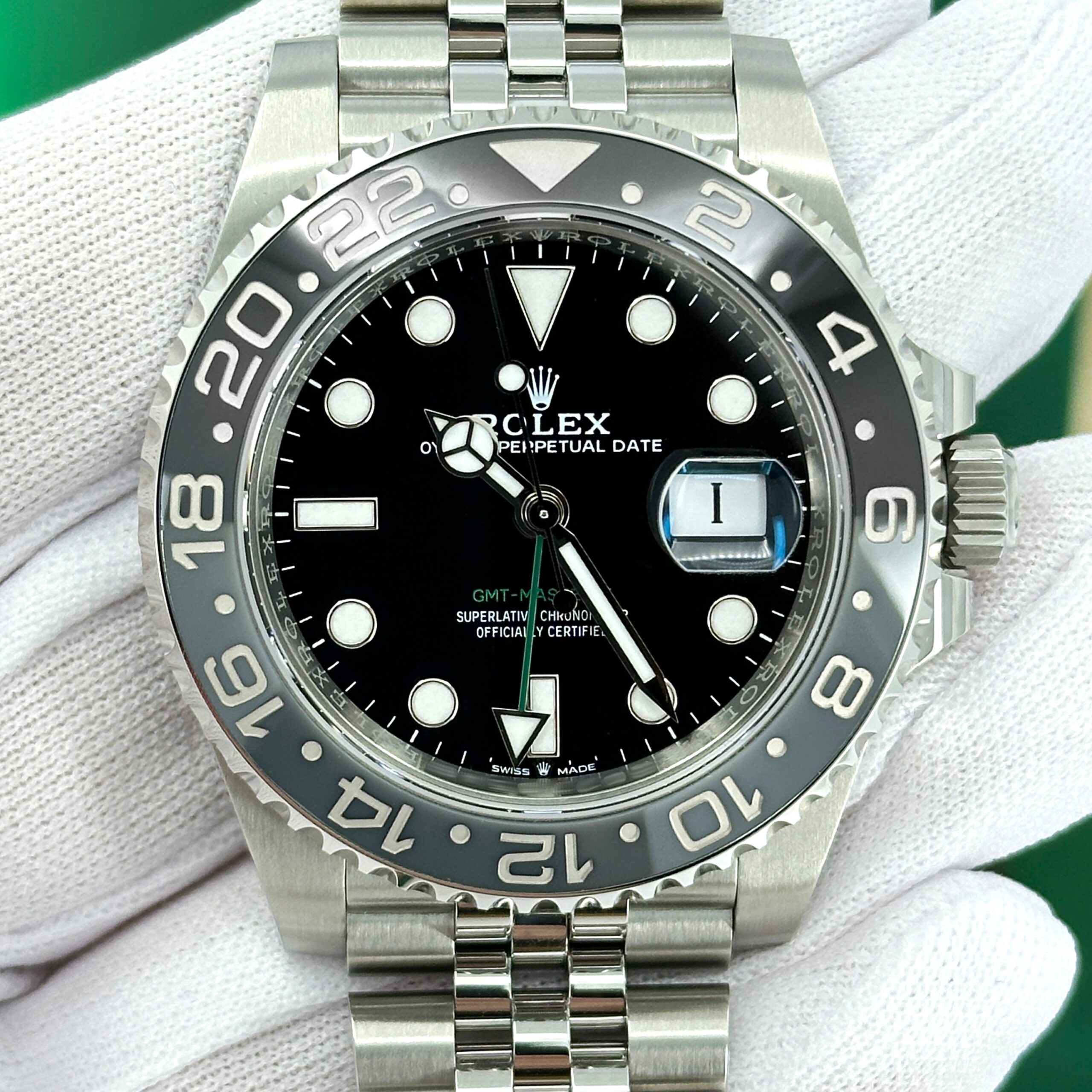 Unworn Rolex GMT-Master II Bruce Wayne, Jubilee, Ref# 126710grnr-0003 1:1 - Image 15