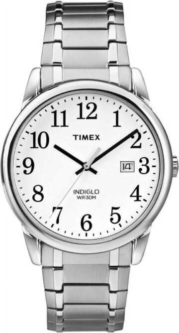Indiglo by Timex Men's Wristwatch, Silver, WR30M