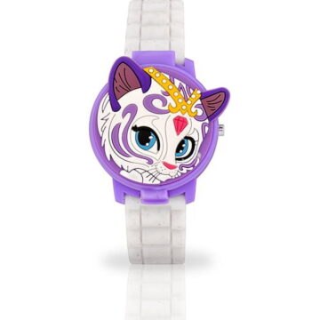 Nickelodeon Shimmer and Shine Nahla Unisex Kids LCD Watch with Cover - SNS4011WM