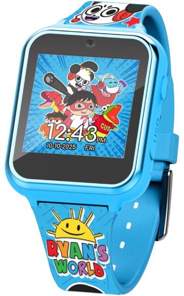 Ryan's World iTime Unisex Child Interactive Smart Watch Blue with Silicone Strap (RYW4006WM)