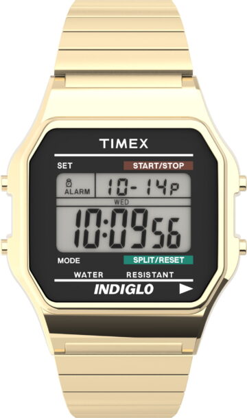 Timex Men's Digital Expansion Band Wristwatch, Silver and Black