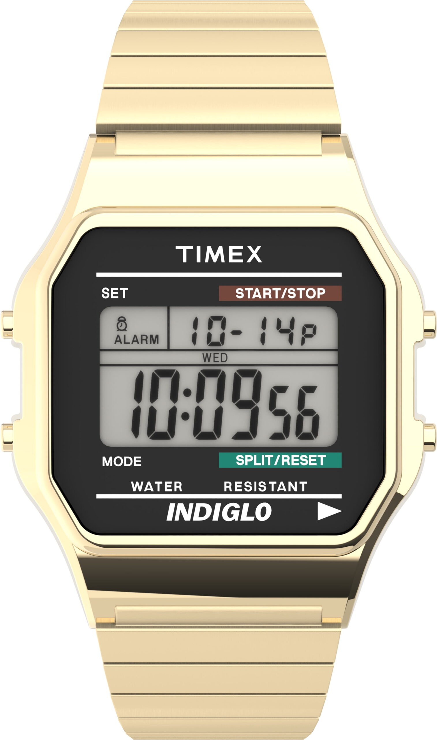Timex Men's Digital Expansion Band Wristwatch, Silver and Black