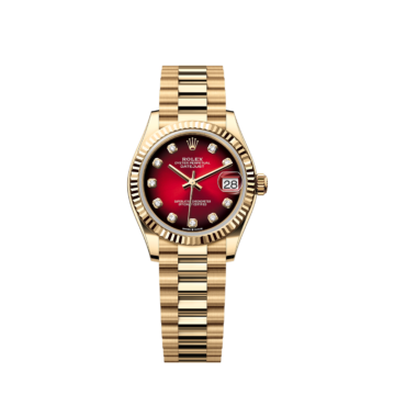 Unworn 2025, Rolex Datejust 31, 18k Yellow Gold, Diamonds, Ref# 278278-0049, box and papers 1:1
