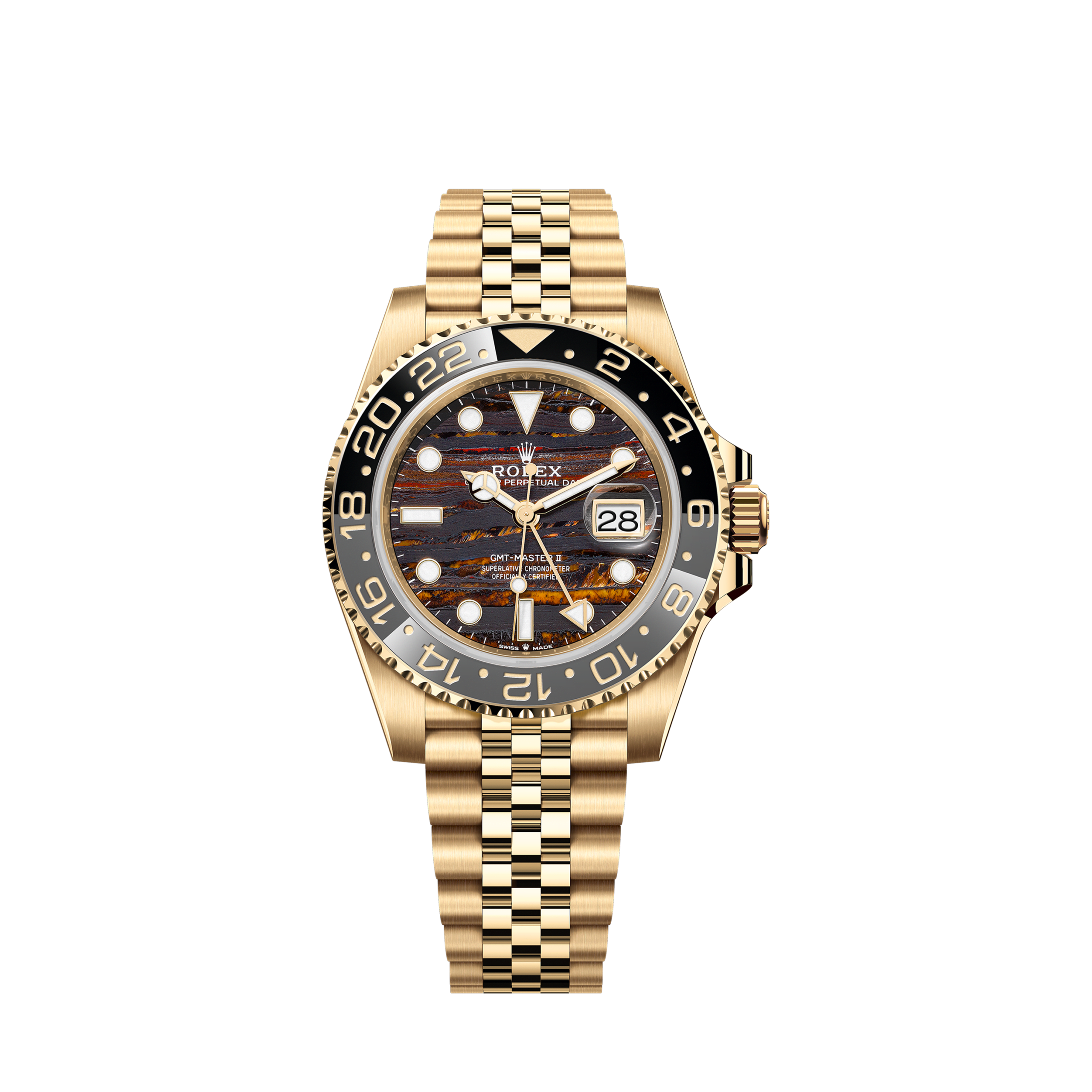 Unworn 2025, Rolex GMT-Master II, 18k Yellow Gold, 40mm, Ref# 126718grnr-0002, box & papers 1:1