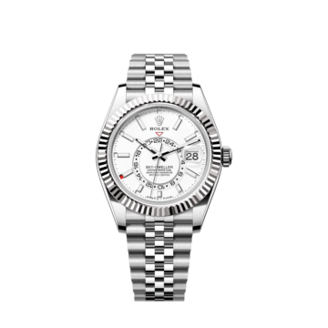 Rolex Sky-Dweller, 42mm, Oystersteel and 18k White Gold, White, Jubilee, Ref# 336934-0004 1:1