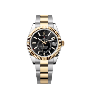 Rolex Sky-Dweller, 42mm, Oystersteel and 18k Yellow Gold, Black, Oyster, Ref# 336933-0003 1:1