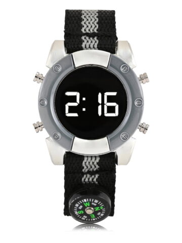 WN5026WM Wondernation Kids LED Watch with Nylon Strap w Compass
