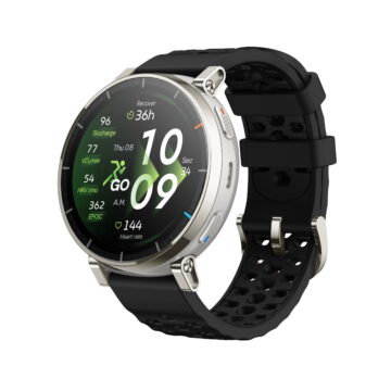 Amazfit Active 3 Premium GPS Running Smart Watch, 1.32" AMOLED Sapphire Display, 12-Day Battery, Offline Maps, 170+ Workout Modes, Heart Rate & Fitness Tracker for Android & iPhone - Apex Silver