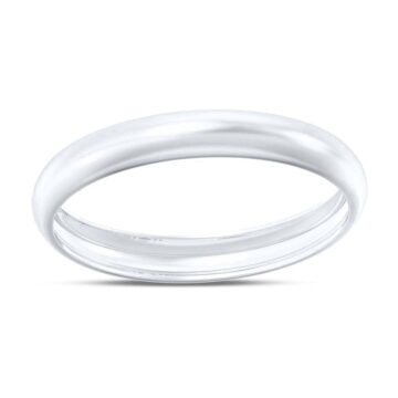 Aone Jewelry 10K Gold Women's Ring & Men's Wedding Band – White Gold Classic Fit Band 3mm 4mm 5mm 6mm, Unisex Wedding Rings for Women & Men, Size: 5