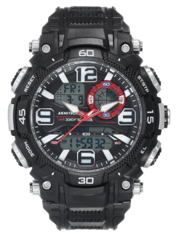 Armitron Men's Adult Casual Black Sport Wristwatch