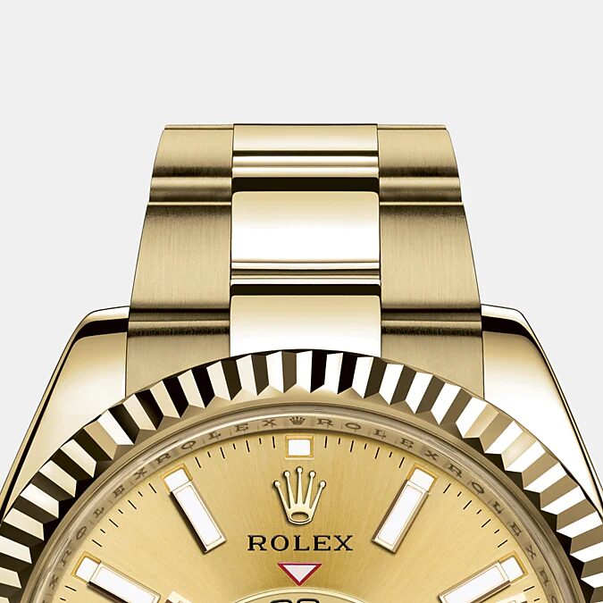 Rolex Sky-Dweller 42mm, 18k Yellow Gold, Ref# 326938-0003 1:1 - Image 6