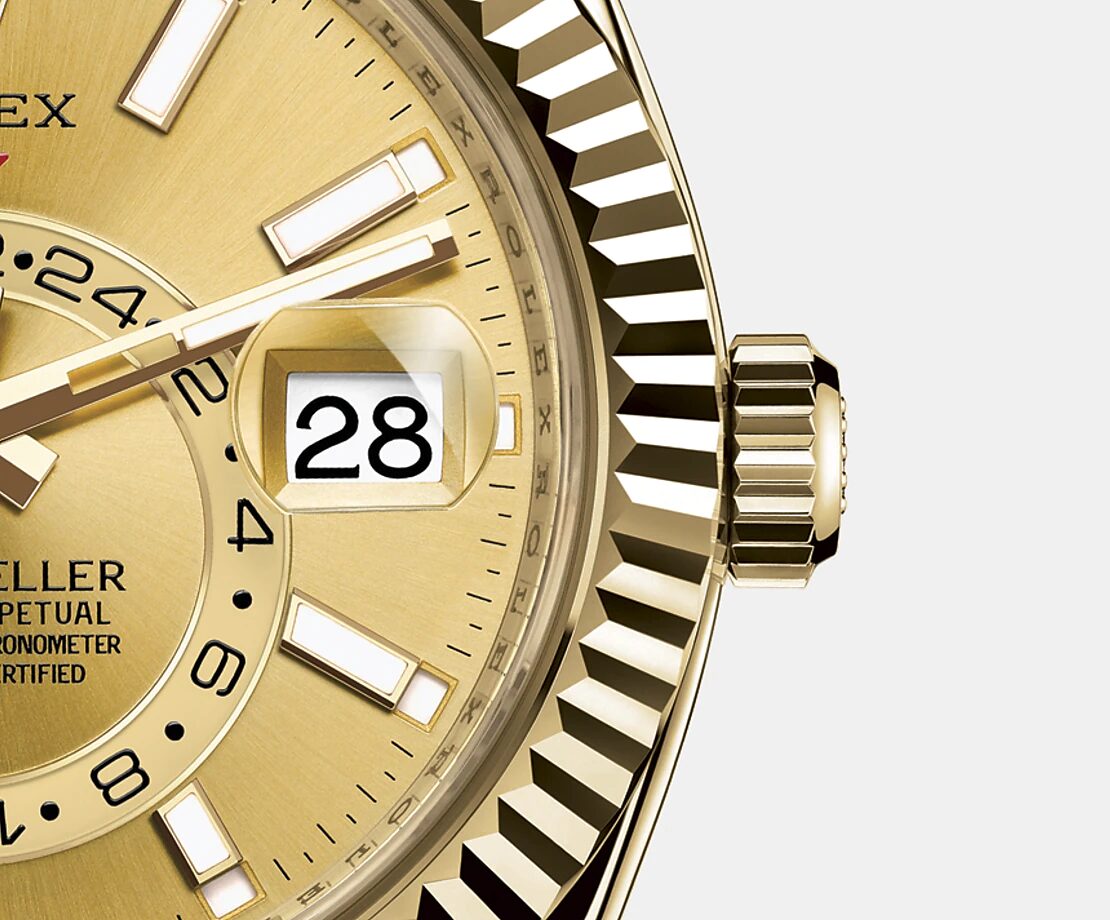 Rolex Sky-Dweller 42mm, 18k Yellow Gold, Ref# 326938-0003 1:1 - Image 4