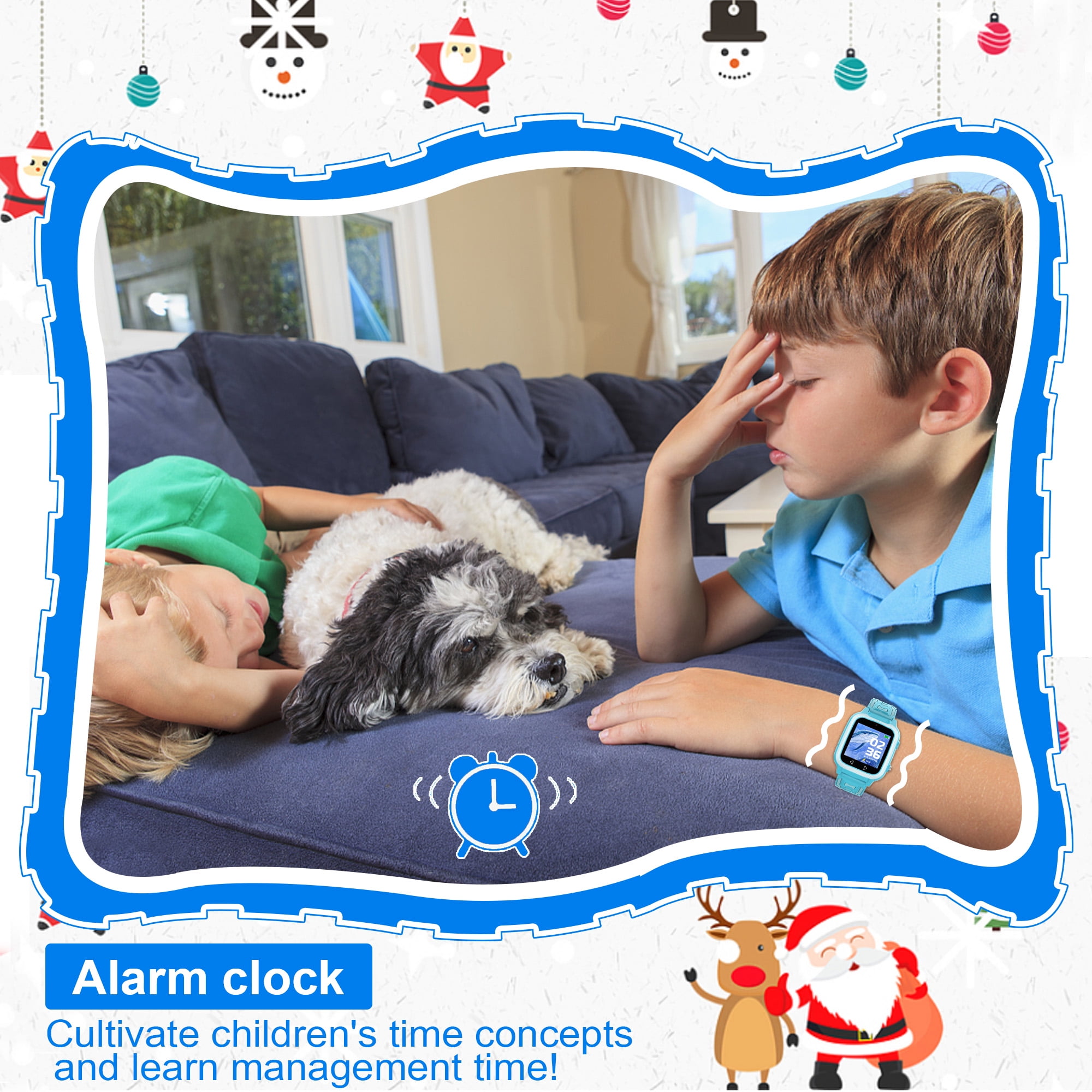 Banafly Toys Watch Smart Watch for Kids Boys Girls - Kids Toys for 3-10 Year Old, Toddler Watch with 25 Games Dual Camera Music Pedometer, Birthday Gifts for Boys 3 4 5 6 7 8 9 10 (Blue) - Image 3