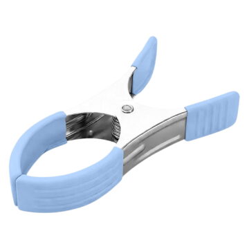 Beach Towel Clips,Heavy-Duty Stainless Steel Clothes Pins,4.72 Inch Metal Beach Towel Clips with Rubber Coated,Small Clothes Pegs Hanging Clip Clamps,Towel Holder for Beach Chair Pool Chair,Blue