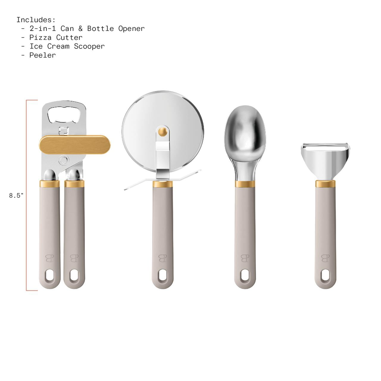 Beautiful 4-Piece Essentials Gadget Set, Porcini Taupe by Drew Barrymore - Image 5