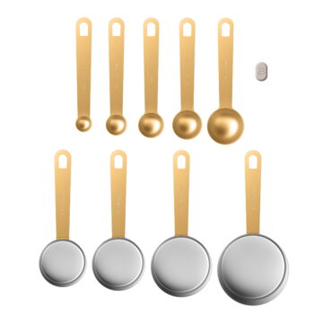Beautiful 9-Piece Measuring Kitchen Utensil Set by Drew Barrymore
