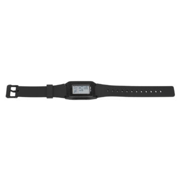 BIMZUC Men Rectangle Sports Watch EL Luminous 12/24H Stopwatch TPU Strap Multifunctional Watch for Indoor Outdoor Black[cite: 1]