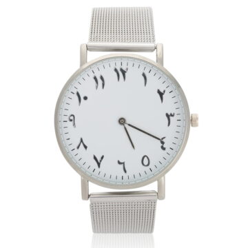 BIMZUC Women's Quartz Movement Analog Watch Featuring a Durable Stainless Steel Strap, Elegant Round Dial Wristwatch for Daily Wear, Fashion Jewelry Accessory, Silver (1.57 inches / 4 cm)